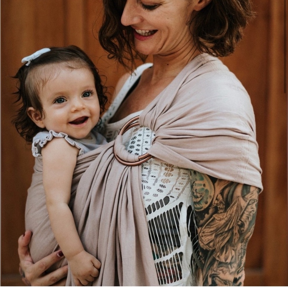 Nalakai Luxury Bamboo Linen Ring Sling Carrier
